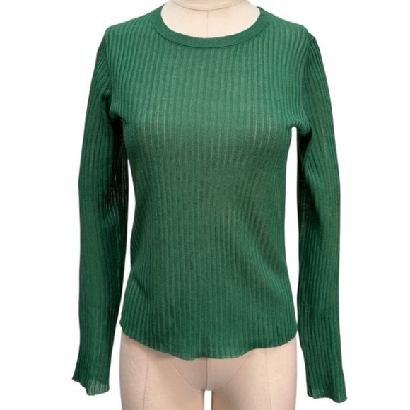 Veronica Beard Emerald Ribbed Sweater - Picture 2 of 9